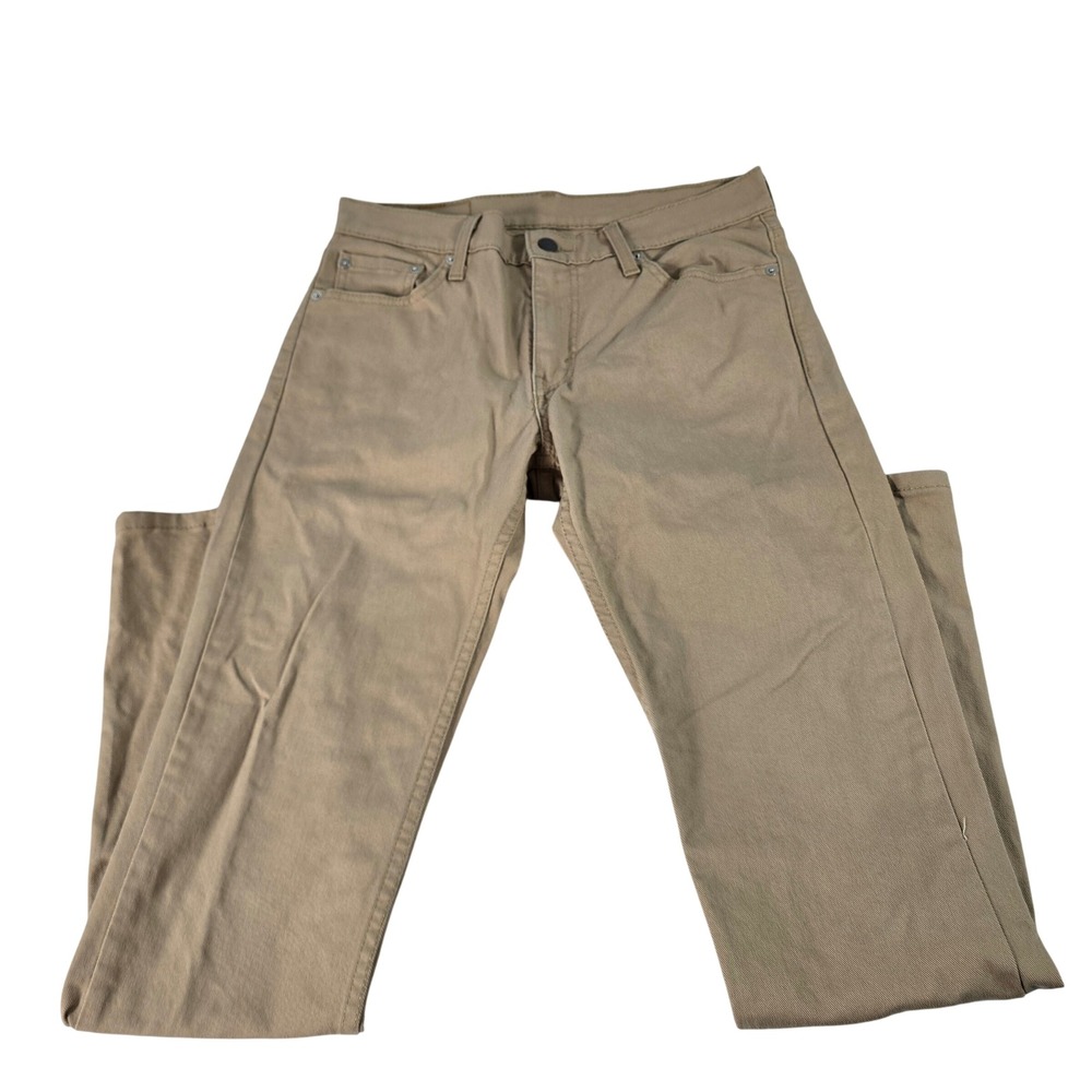 Levis 511 Slim Fit Tan Khaki Stretch Pants Mens 30x32 Beige Chino Trousers